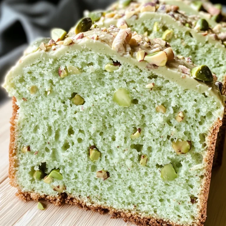 Pistachio Pudding Bread