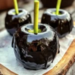 Poison Toffee Apples for Halloween