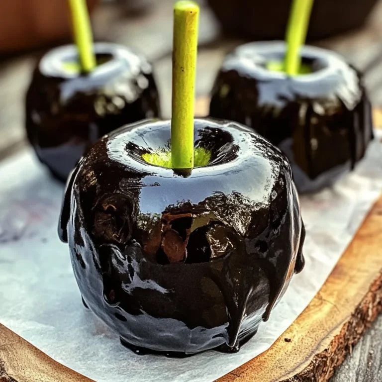 Poison Toffee Apples for Halloween
