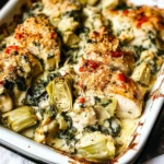 Spinach Artichoke Chicken Bake
