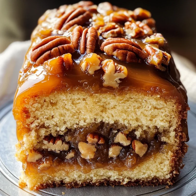 Upside-Down Caramel Pecan Cake
