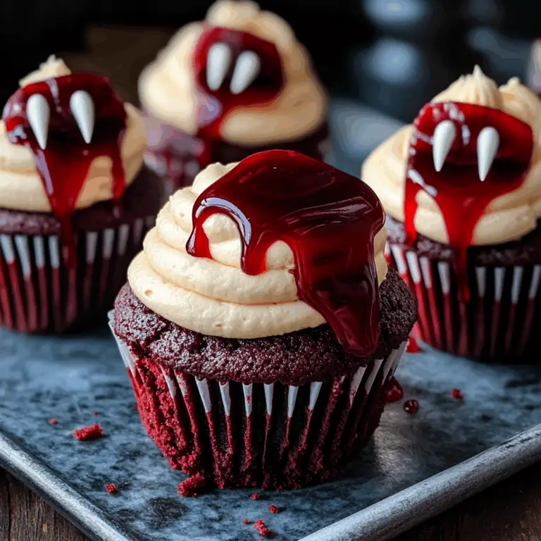 Vampire Bite Halloween Cupcakes: A Spooky Delight with a Deliciously Sinister Twist