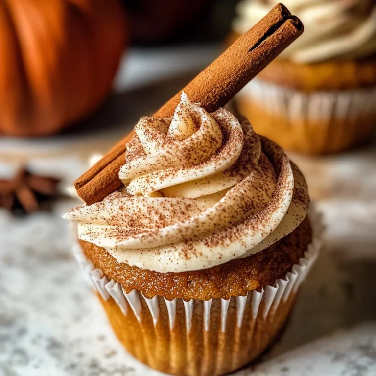 Vanilla Chai Pumpkin Latte Cupcakes with Cinnamon Brown Sugar Frosting