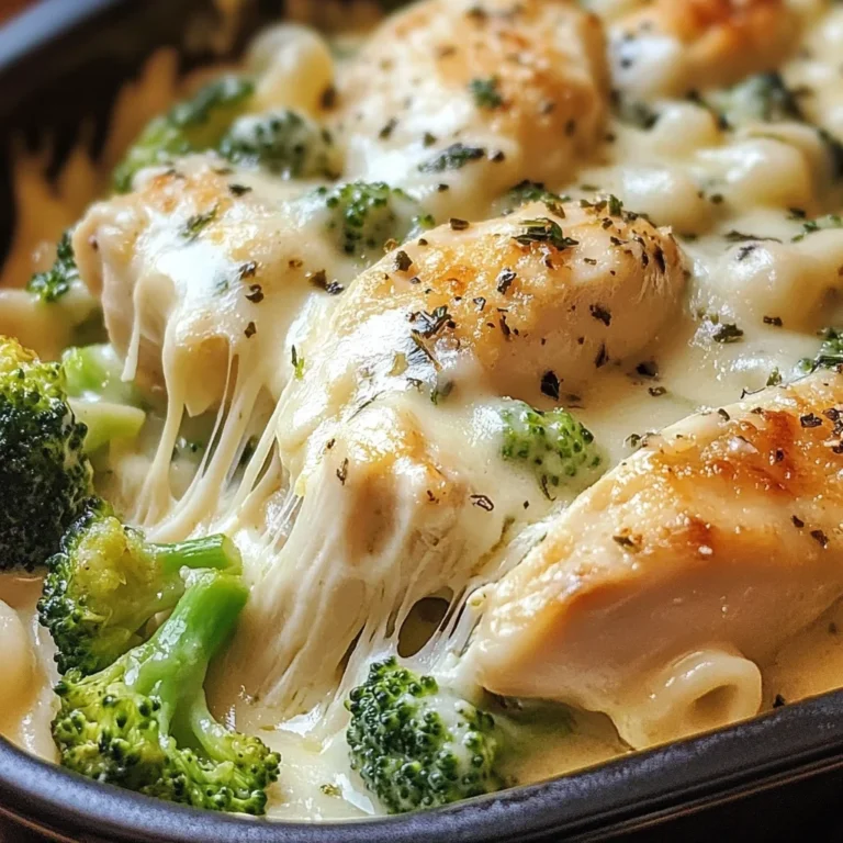 Chicken and Broccoli Alfredo Bake