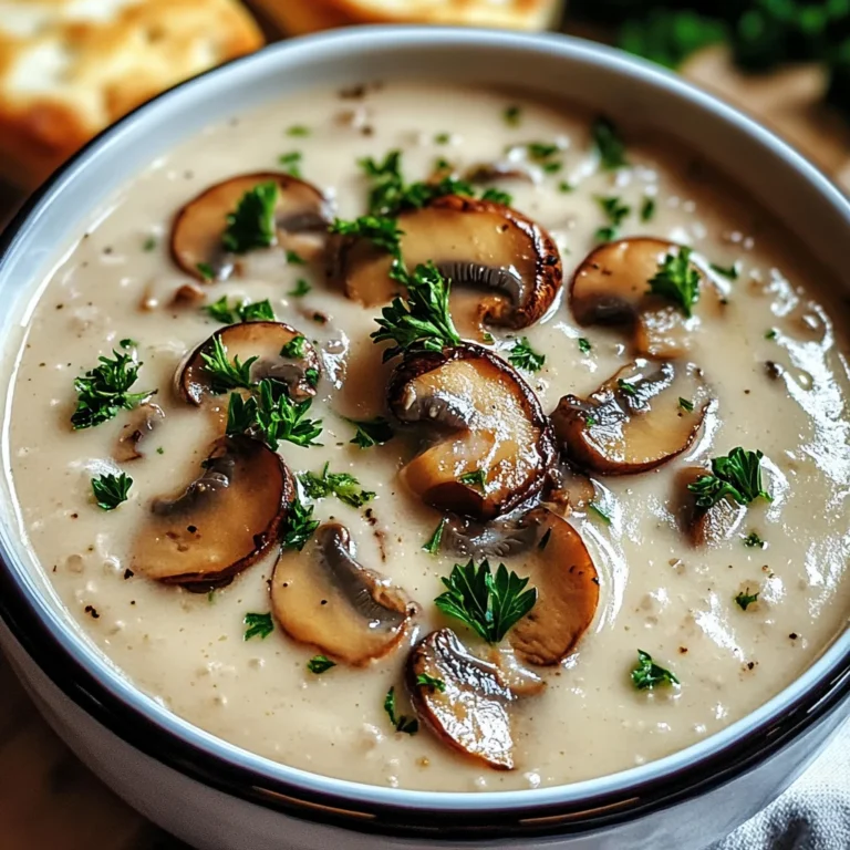 Cottage Cheese Mushroom Soup