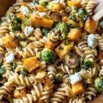 Fall Pasta Salad with Butternut Squash and Brussels