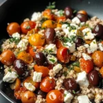 Mediterranean Keto Ground Chicken Skillet with Olives and Feta