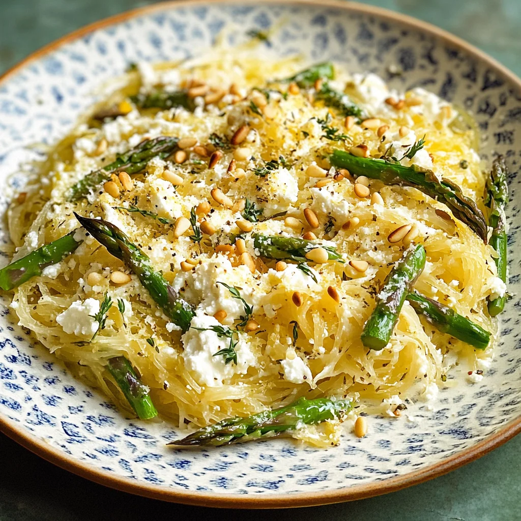 Recipe: Spaghetti Squash with Asparagus, Ricotta, Lemon, and Thyme