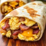 Turkey Bacon Egg and Cheese Breakfast Burritos