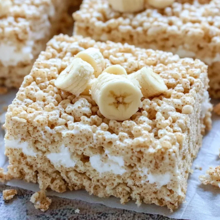 Banana Pudding Rice Krispie Treats