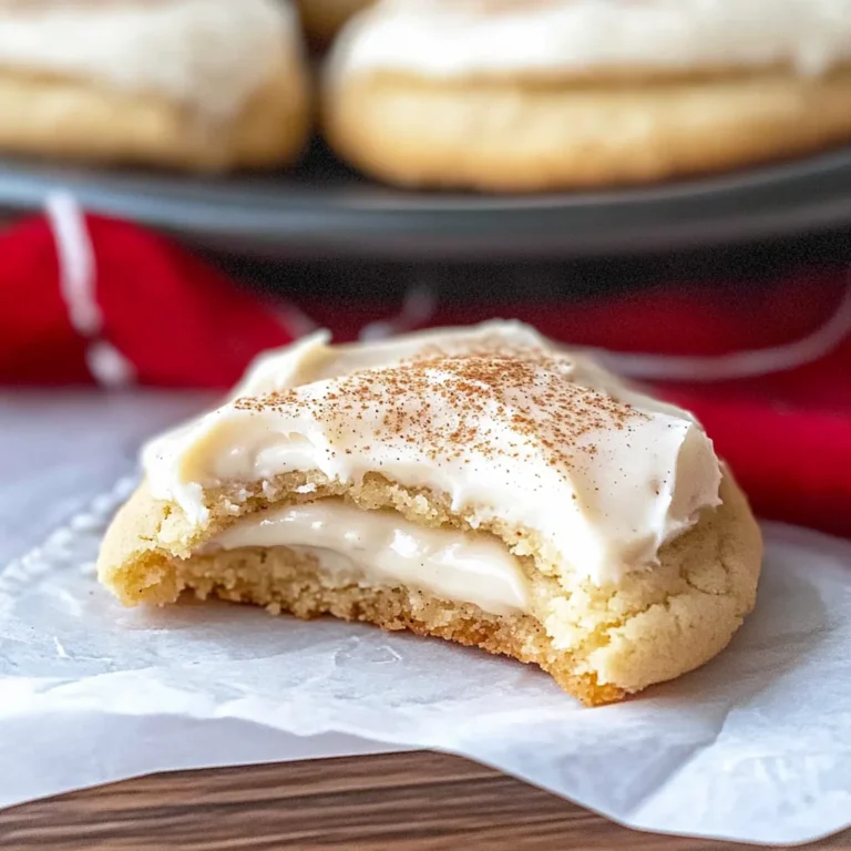 Eggnog Cookies with Eggnog Frosting