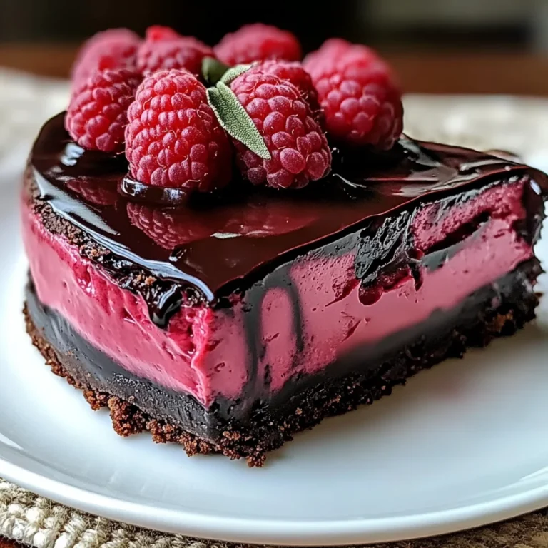 Indulge in Decadent Dark Chocolate Raspberry Cheesecake