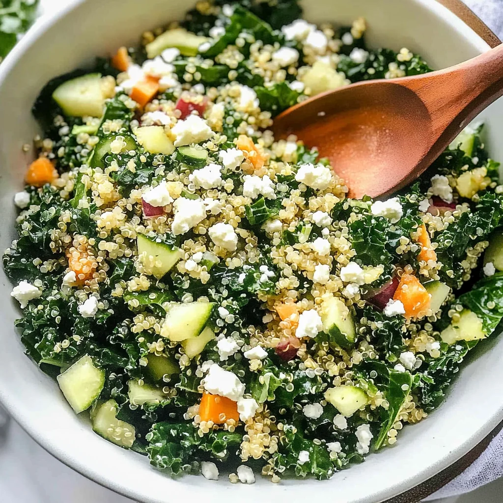 Kale Quinoa Salad - With Lemon Dressing
