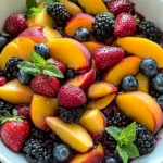 Peach Berry Fruit Salad