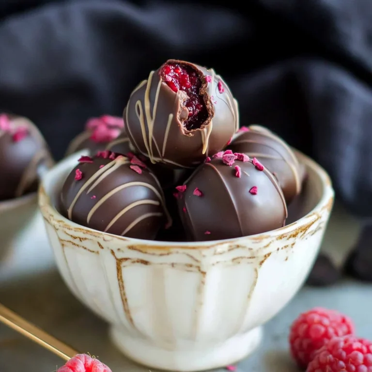 Raspberry Chocolate Truffles