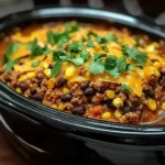 Slow Cooker Taco Casserole
